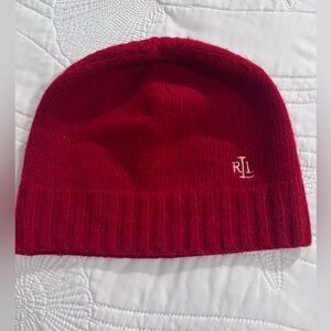 Ralph Lauren Vibrant Red Knit Hat